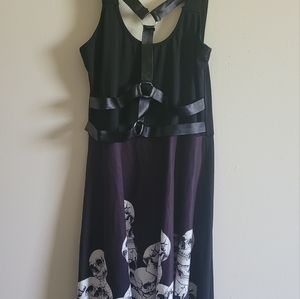 Skull dress with straps